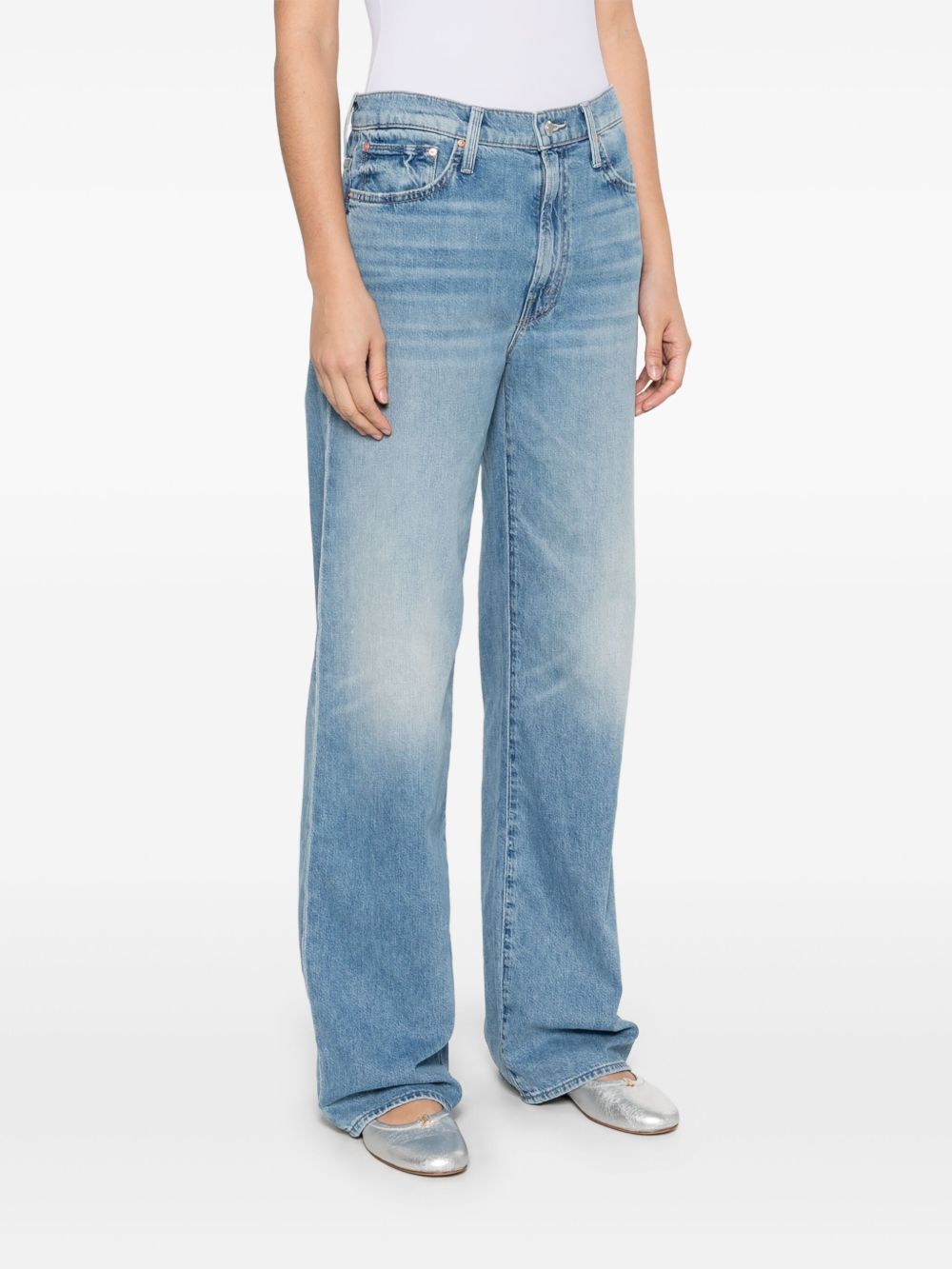 Mother The Dodger Sneak Jeans Clear Blue