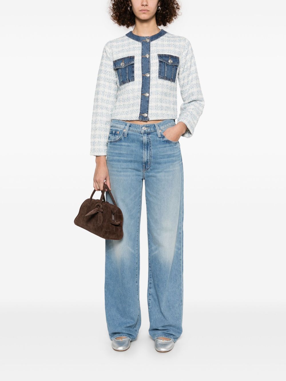 Mother The Dodger Sneak Jeans Clear Blue