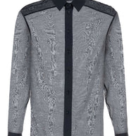 Saint Laurent Sheer Shirt in Blue