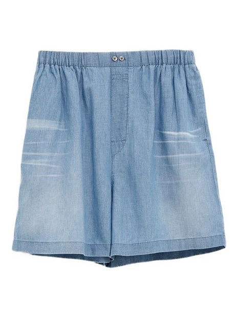 Acne Studios Pull-on Shorts In Blue