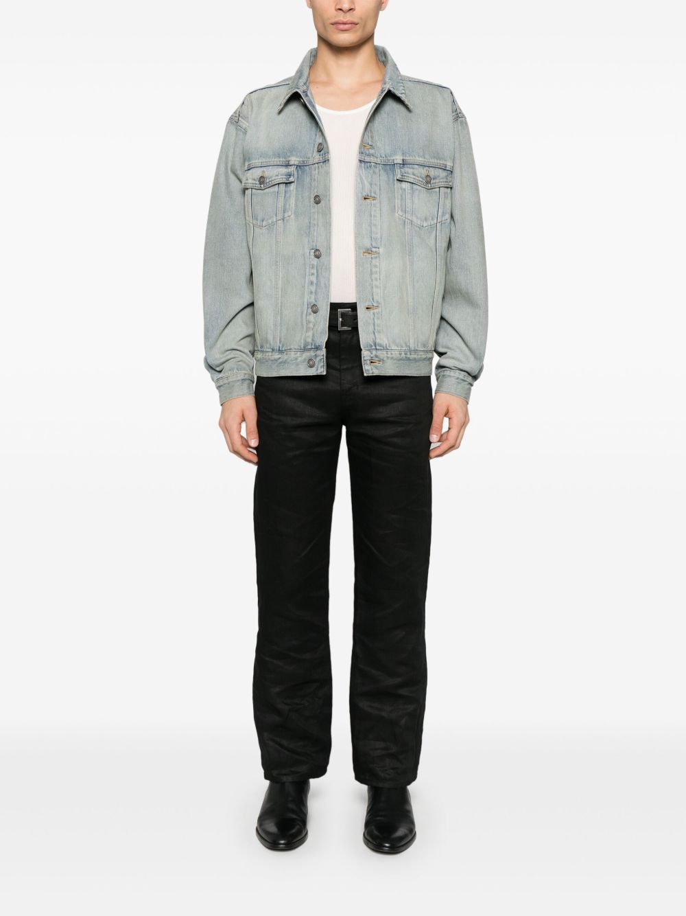 Saint Laurent Denim Trucker Jacket in Blue