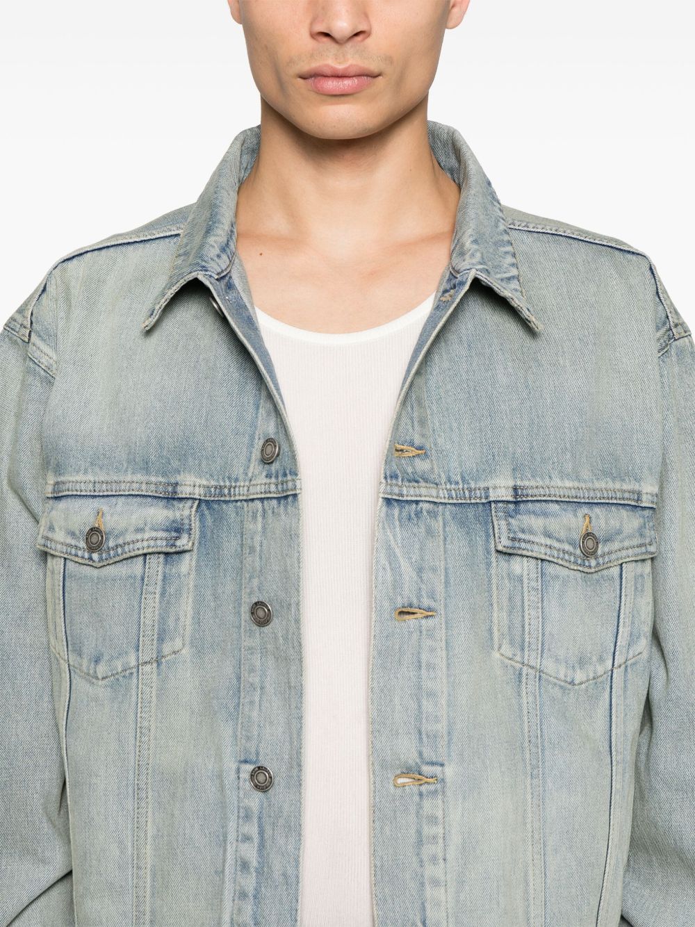 Saint Laurent Denim Trucker Jacket in Blue
