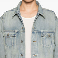 Saint Laurent Distressed Denim Jacket