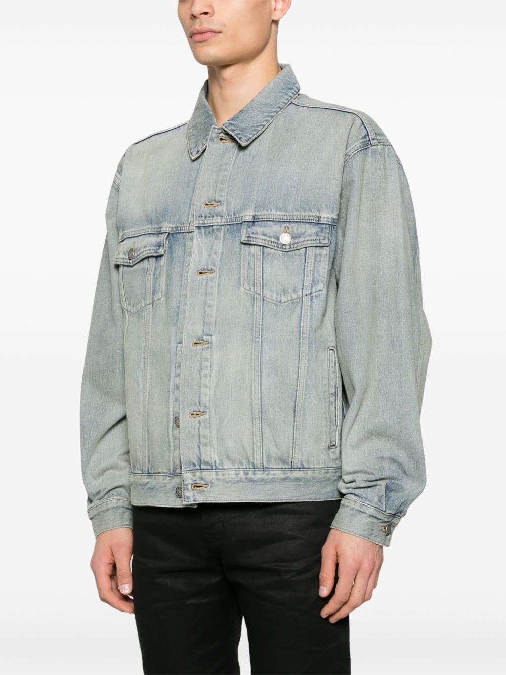 Saint Laurent Denim Trucker Jacket in Blue