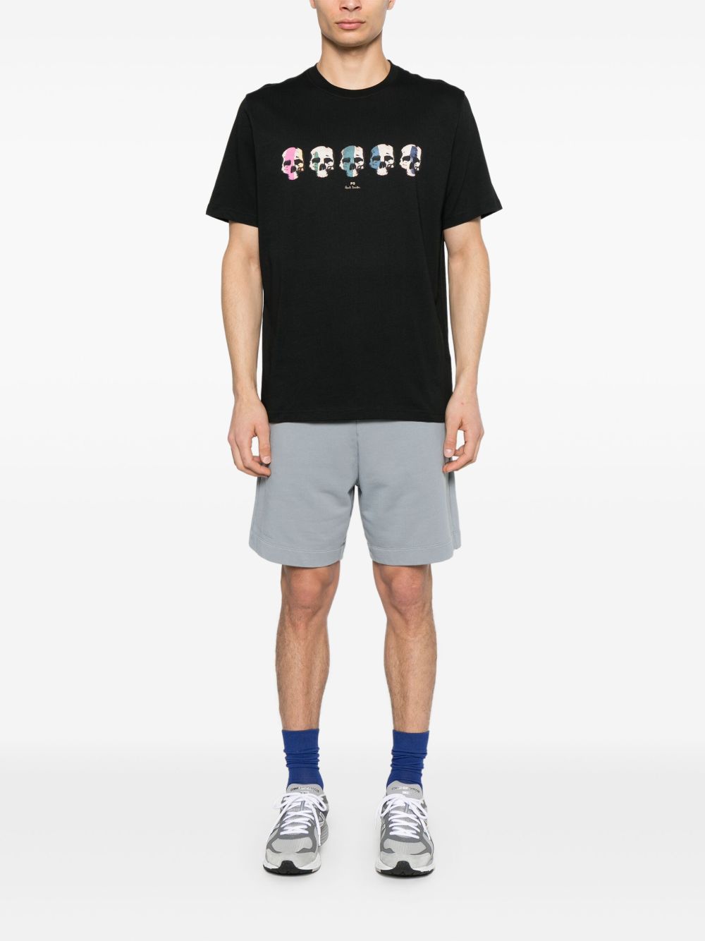 Paul Smith Skull Cotton T-shirt In Black