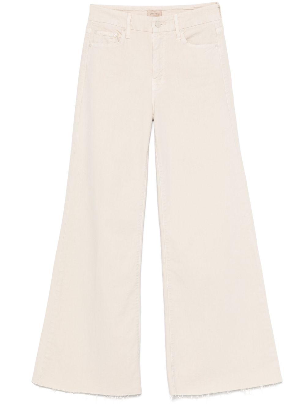 Mother The Roller Fray Jeans In Beige