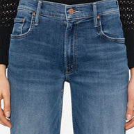 Mother The Mid Rise Jeans Blue