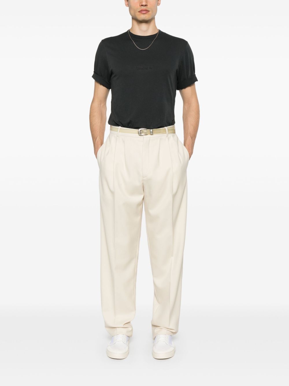 Saint Laurent Loose Fit T-shirt In  Black