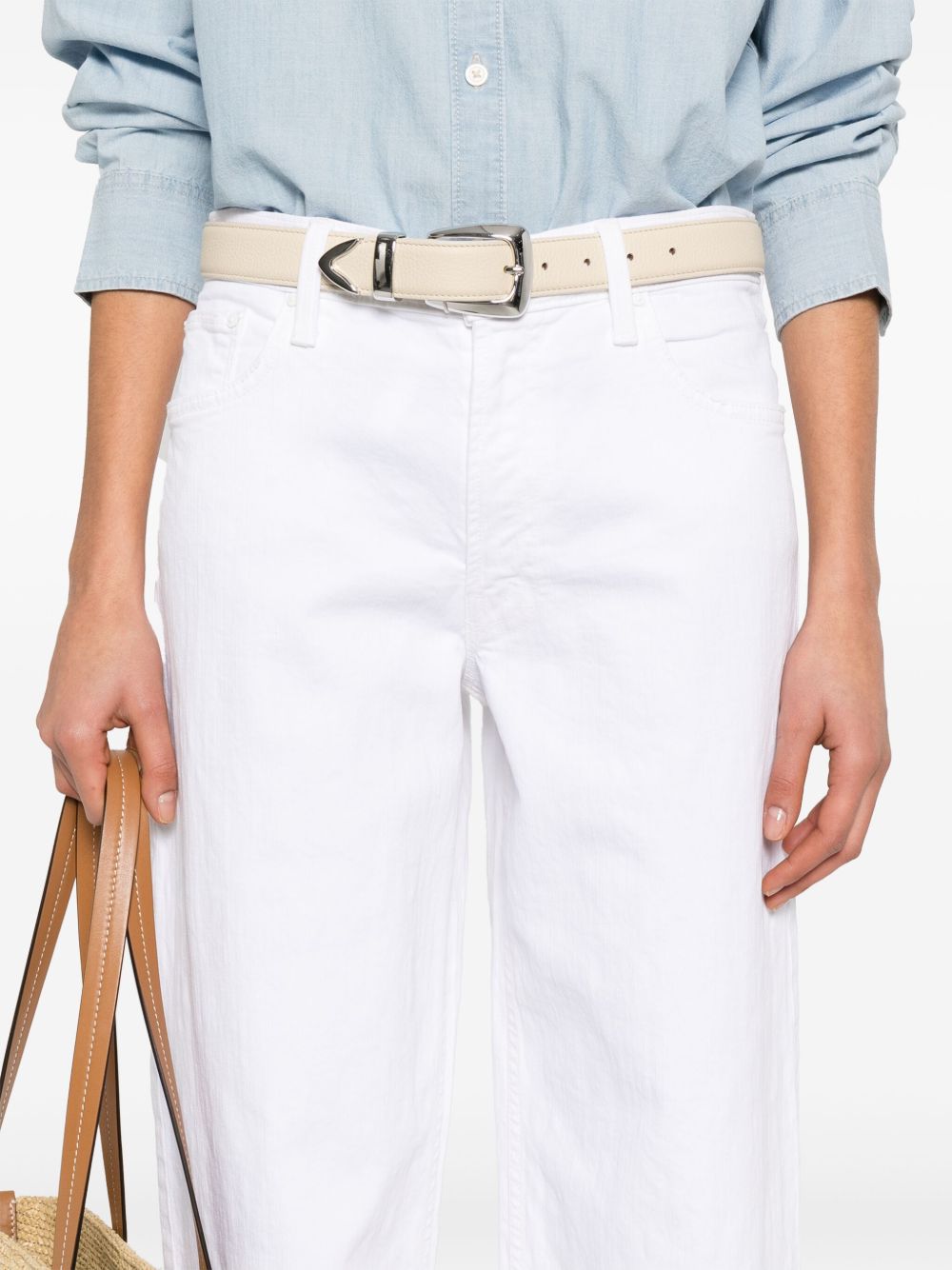 Mother The Spinner Jeans White