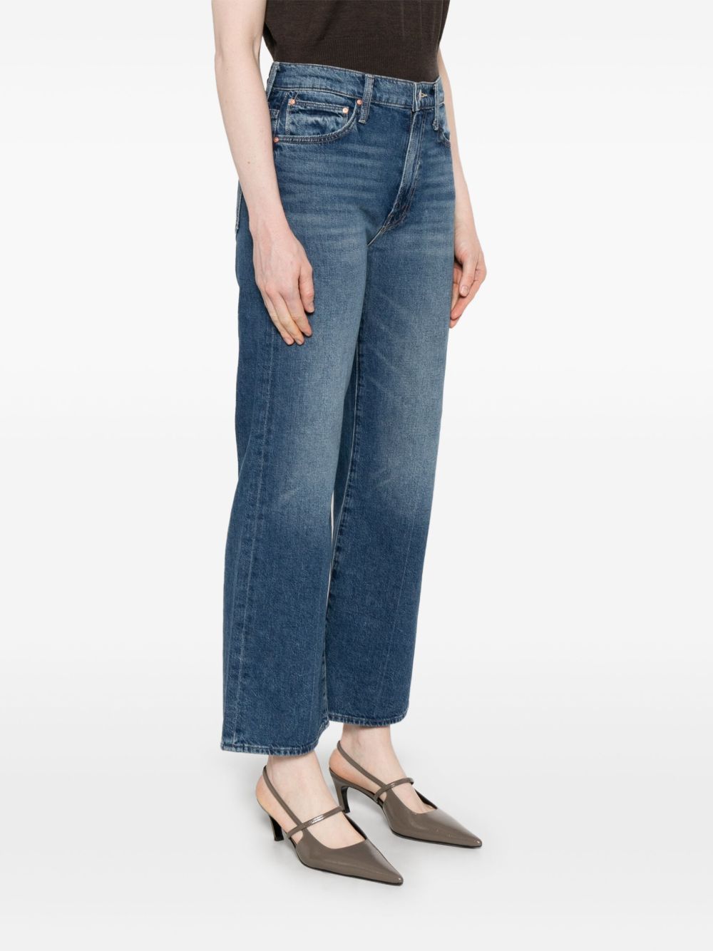 Mother The Dodger Ankle Jeans Blue