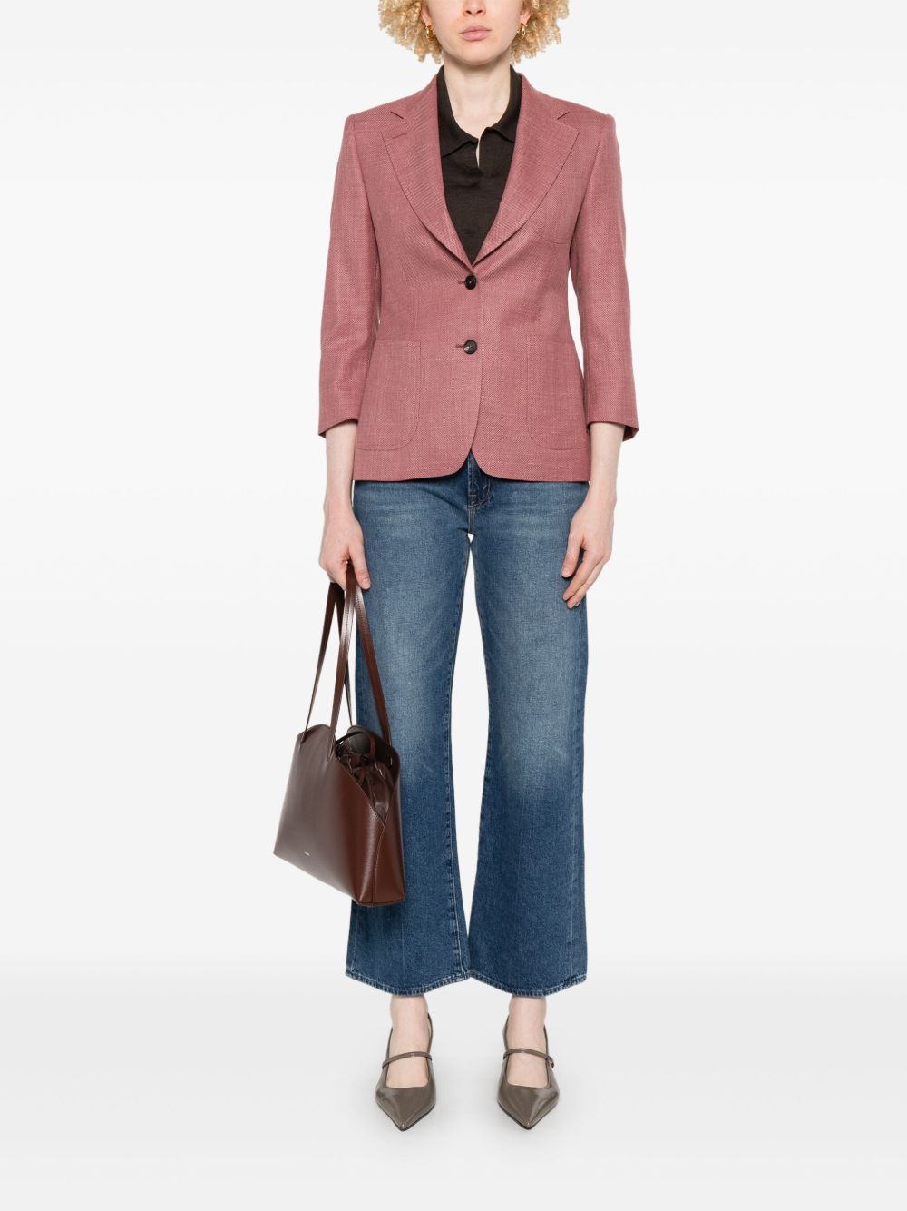 Mother The Dodger Ankle Jeans In Blue