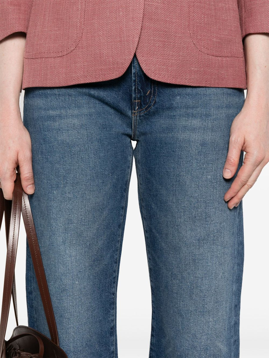 Mother The Dodger Ankle Jeans Blue