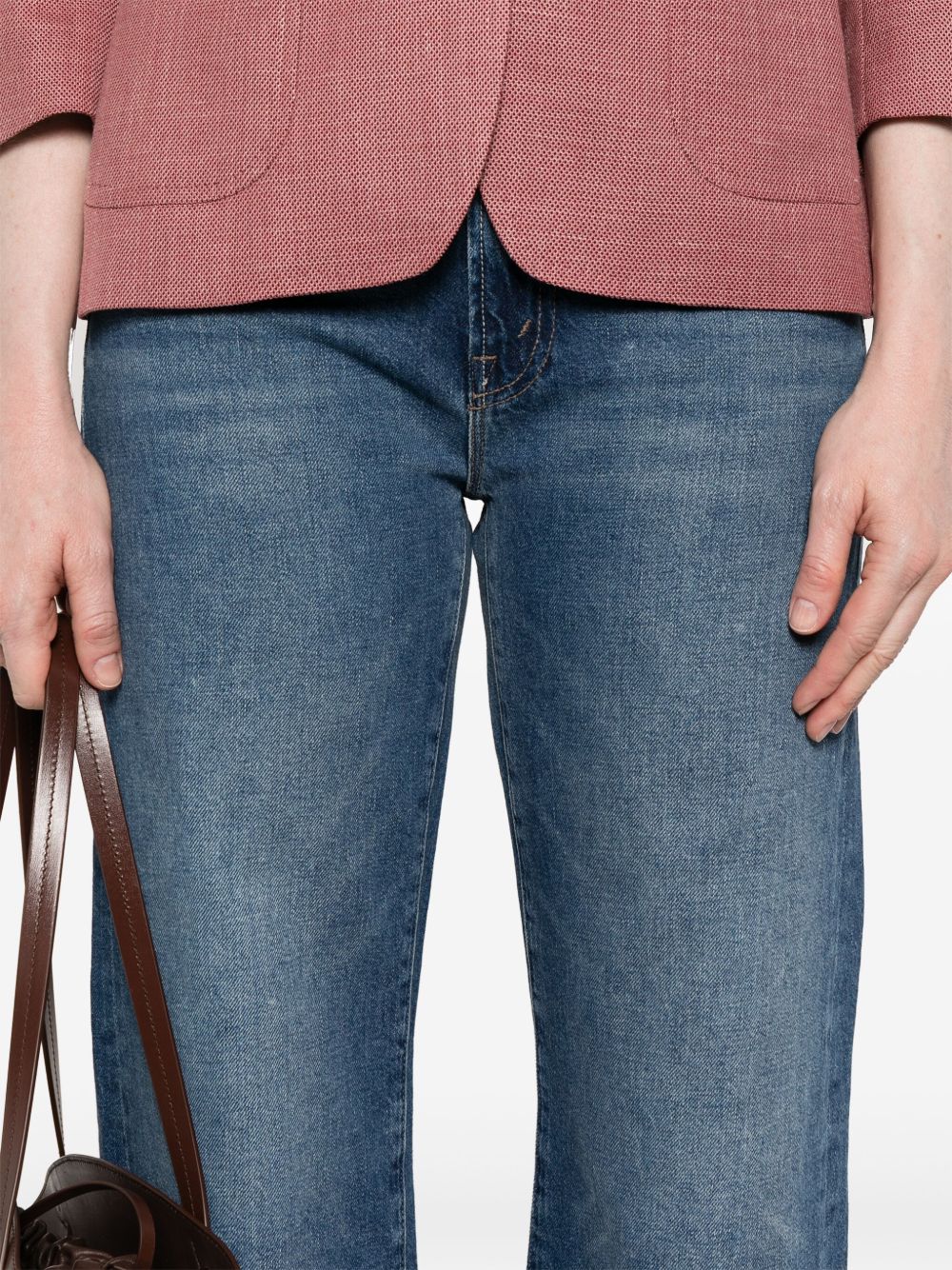 Mother The Dodger Ankle Jeans Blue