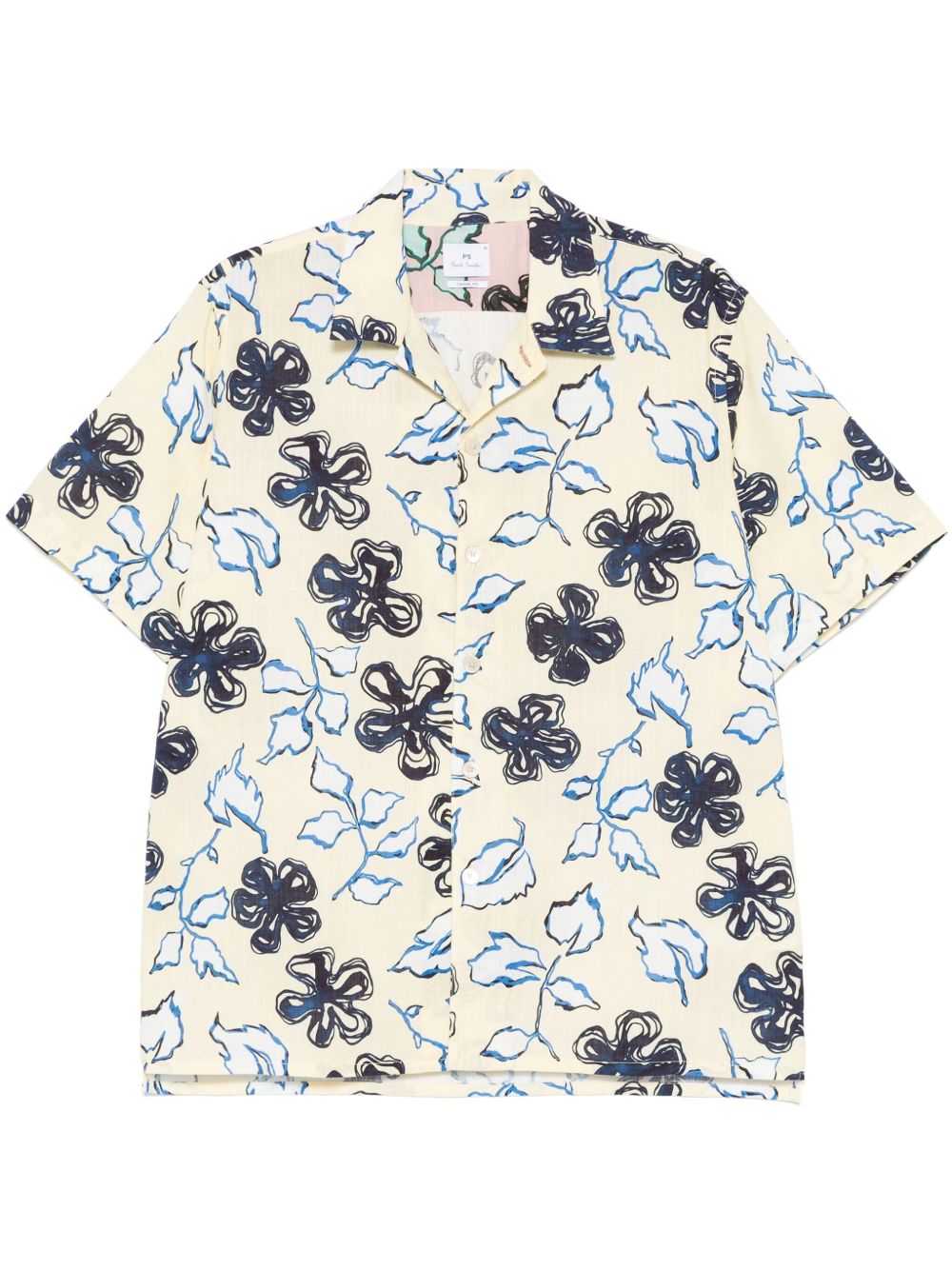 Paul Smith Cotton Shirt In Yellow