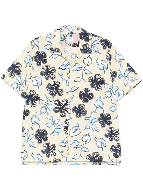 Paul Smith Cotton Shirt In Yellow