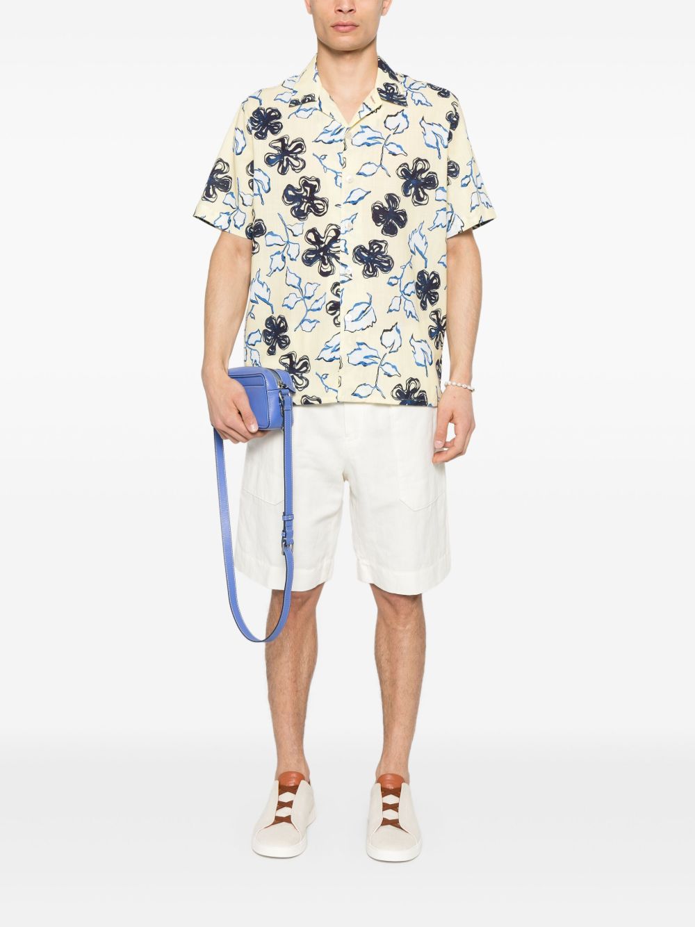 Paul Smith Cotton Shirt In Yellow