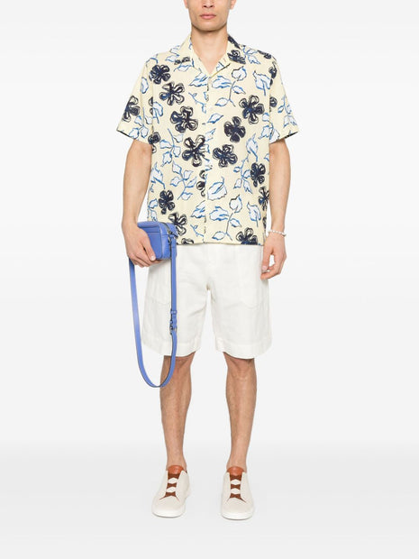Paul Smith Cotton Shirt In Yellow