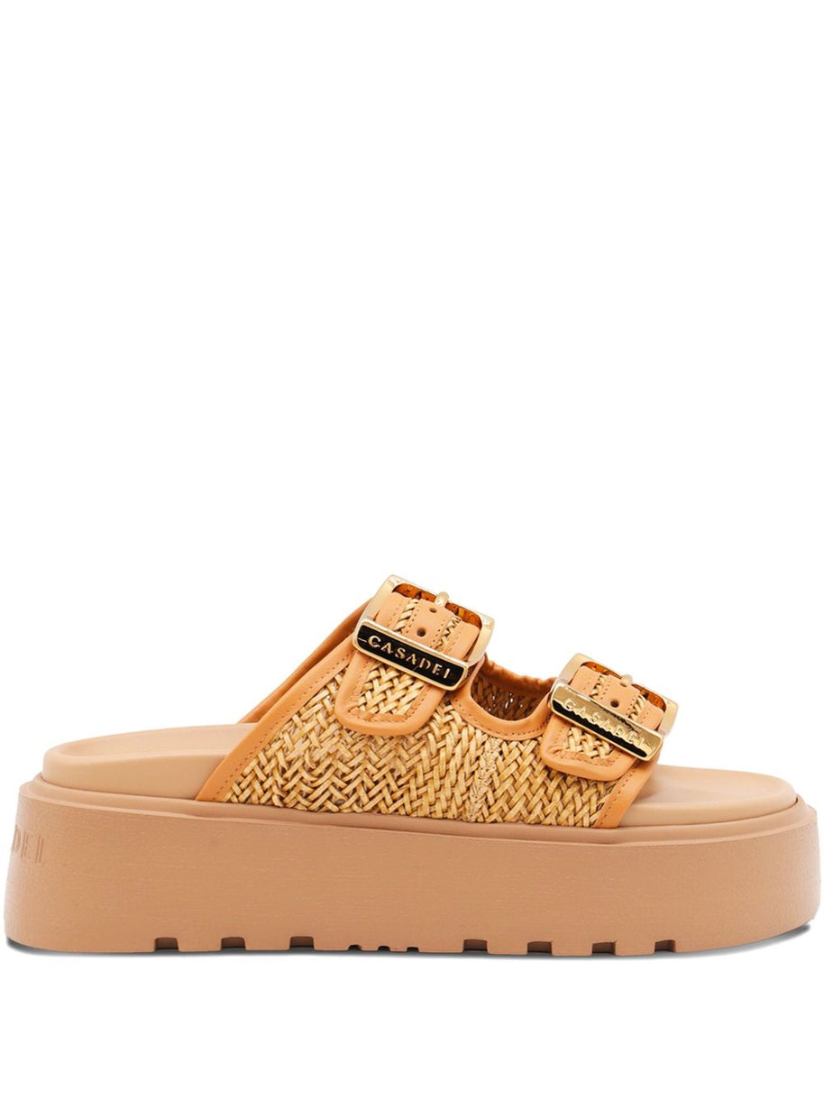 Casadei Platform Sandals - Leather Brown