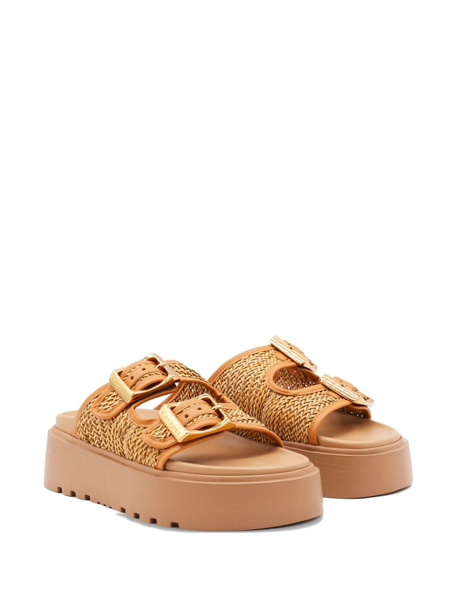 Casadei Platform Sandals - Leather Brown