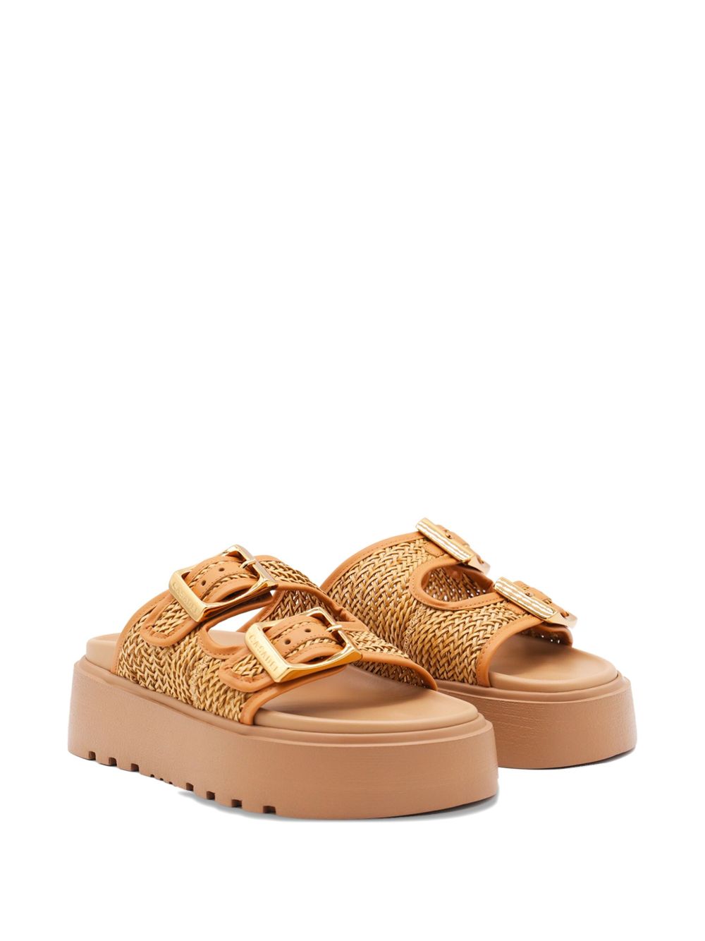 Casadei Platform Sandals - Leather Brown