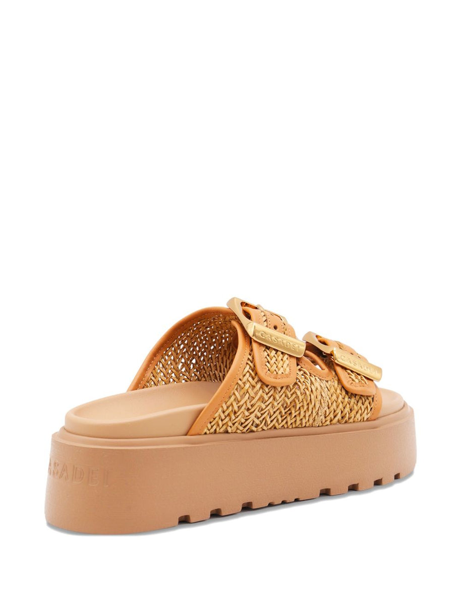 Casadei Platform Sandals - Leather Brown