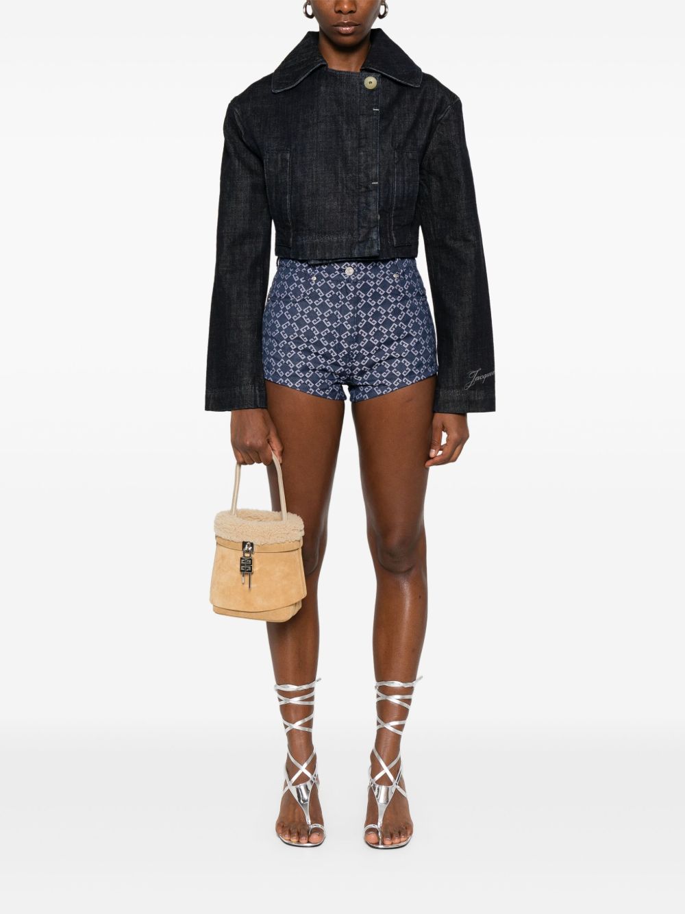 Givenchy Denim Shorts In Blue