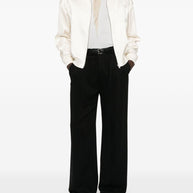 Saint Laurent Front Zip Jacket in White