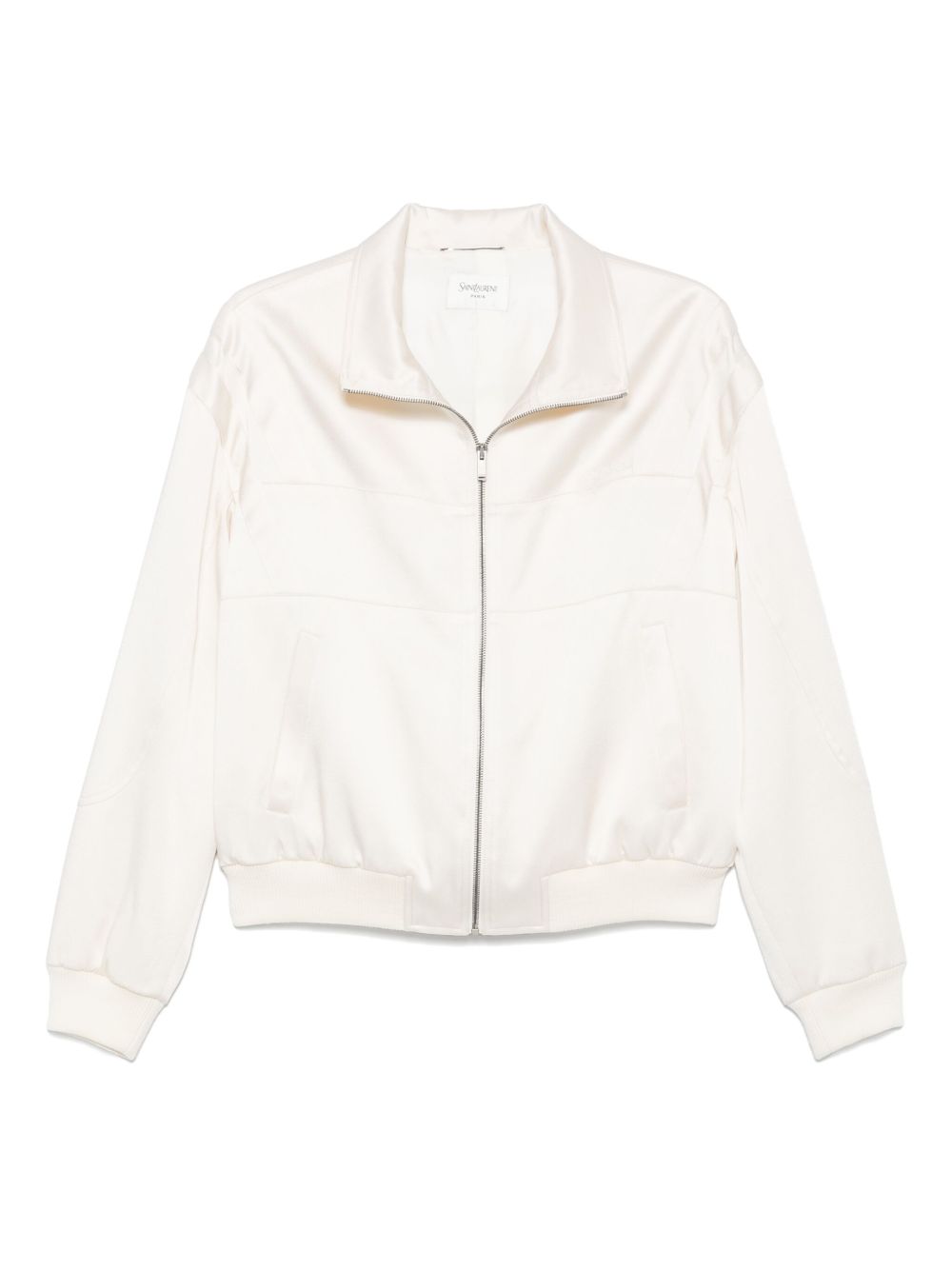 Saint Laurent Front Zip Jacket in White