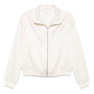 Saint Laurent Front Zip Jacket in White