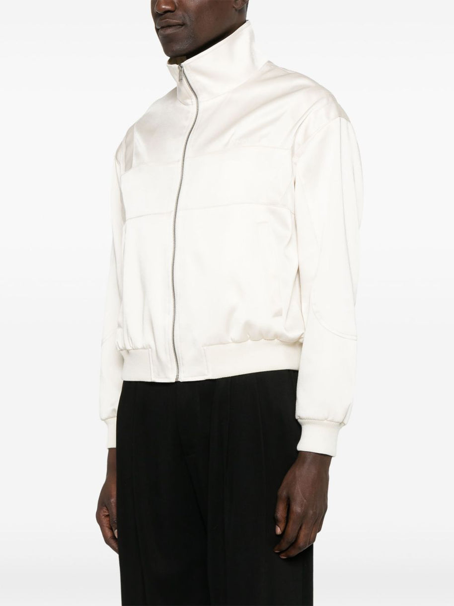 Saint Laurent Front Zip Jacket in White