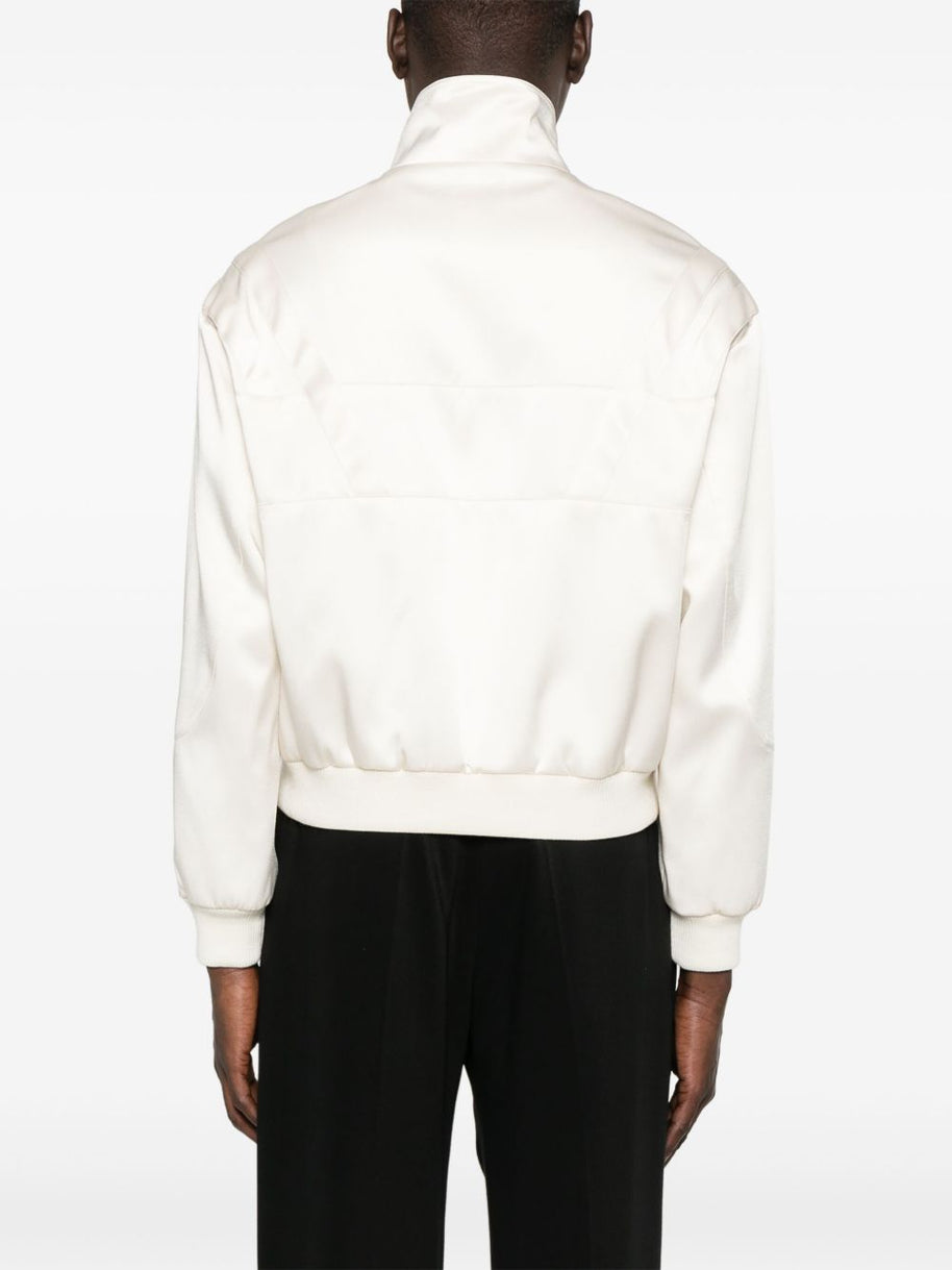 Saint Laurent Front Zip Jacket in White