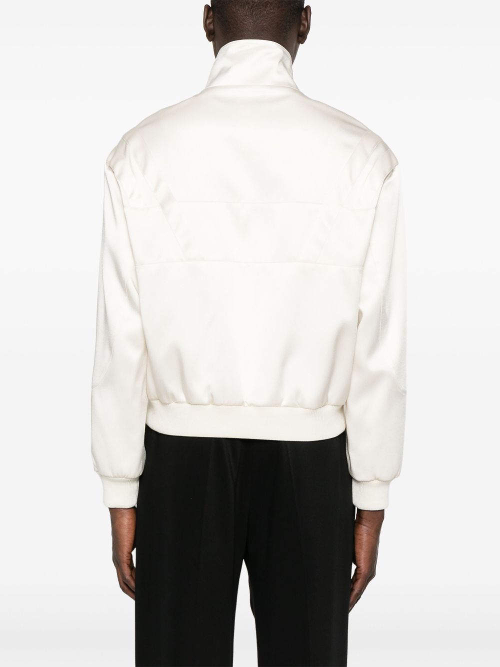 Saint Laurent Front Zip Jacket in White