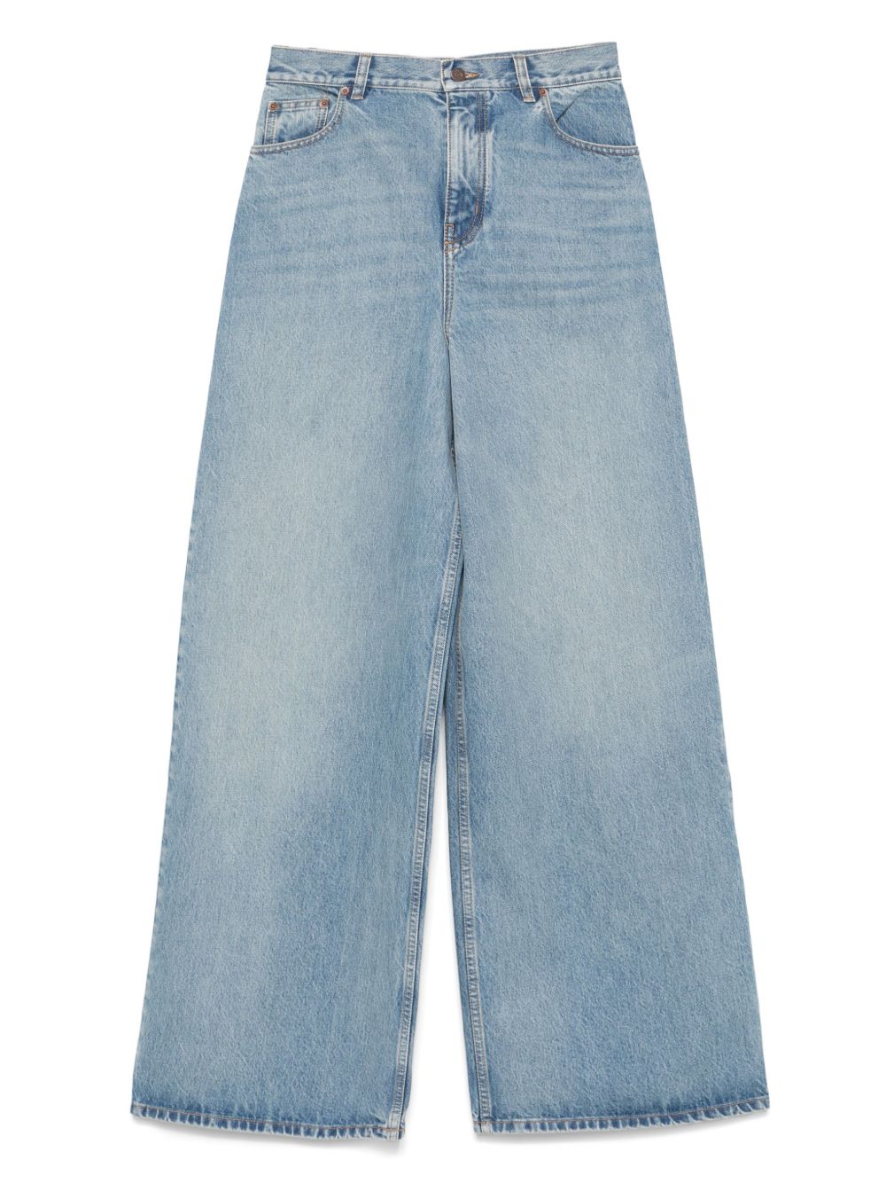 Chloè Flared Leg Jeans In Clear Blue