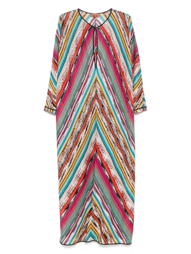 MISSONI BEACHWEAR PRE Striped Long Kaftan In MultiColour
