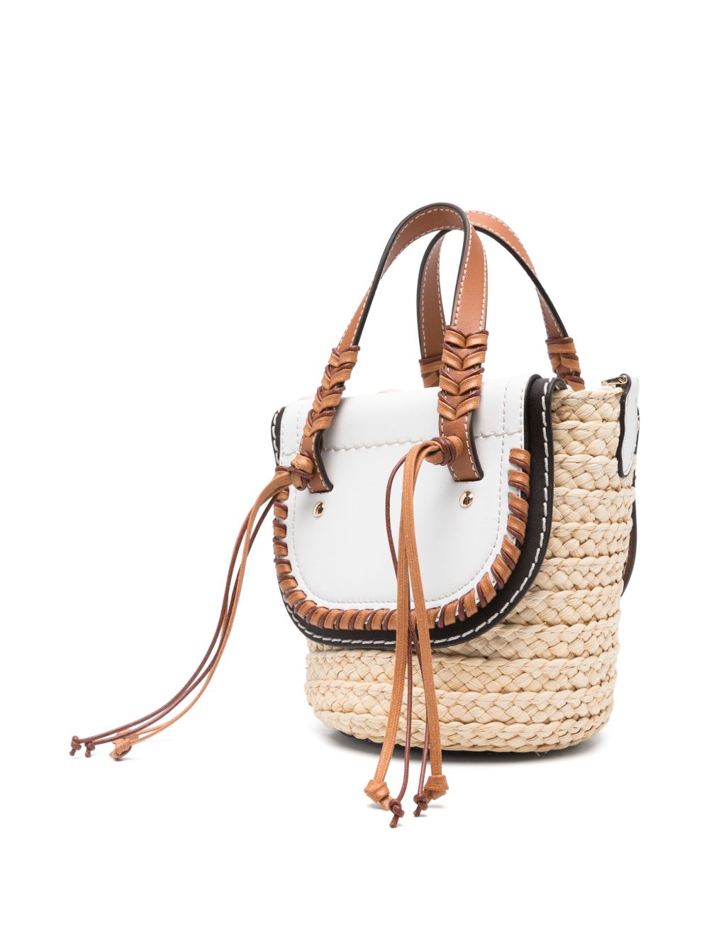 CUBA LAB  Habanera Bucket Bag In White