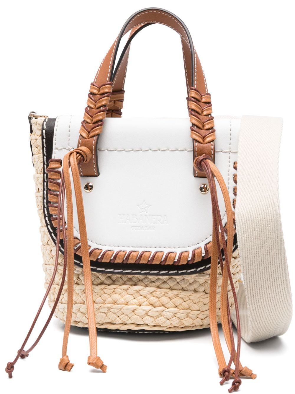 CUBA LAB  Habanera Bucket Bag In White