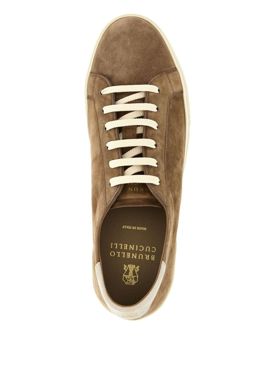 Brunello Cucinelli Suede Sneakers - Beige
