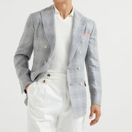 Brunello Cucinelli Linen Jacket - Grey