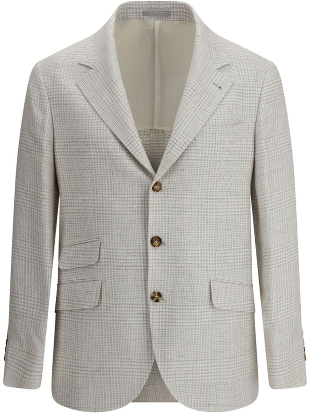 Brunello Cucinelli Suit-type Linen Jacket - Beige