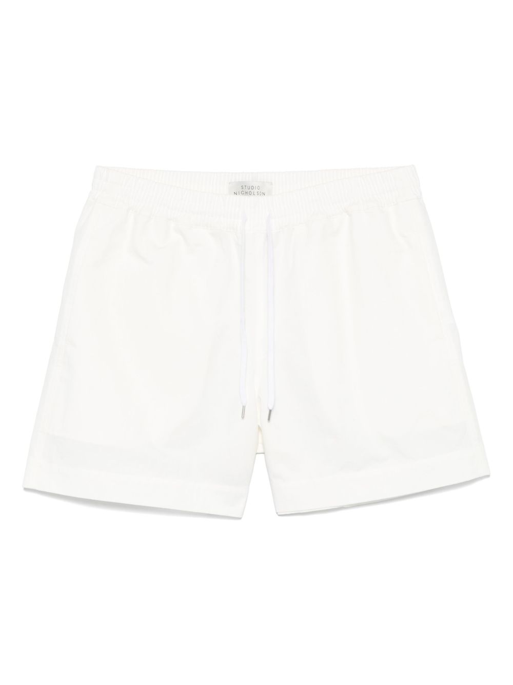 STUDIO NICHOLSON Cotton And Nylon Shorts In White