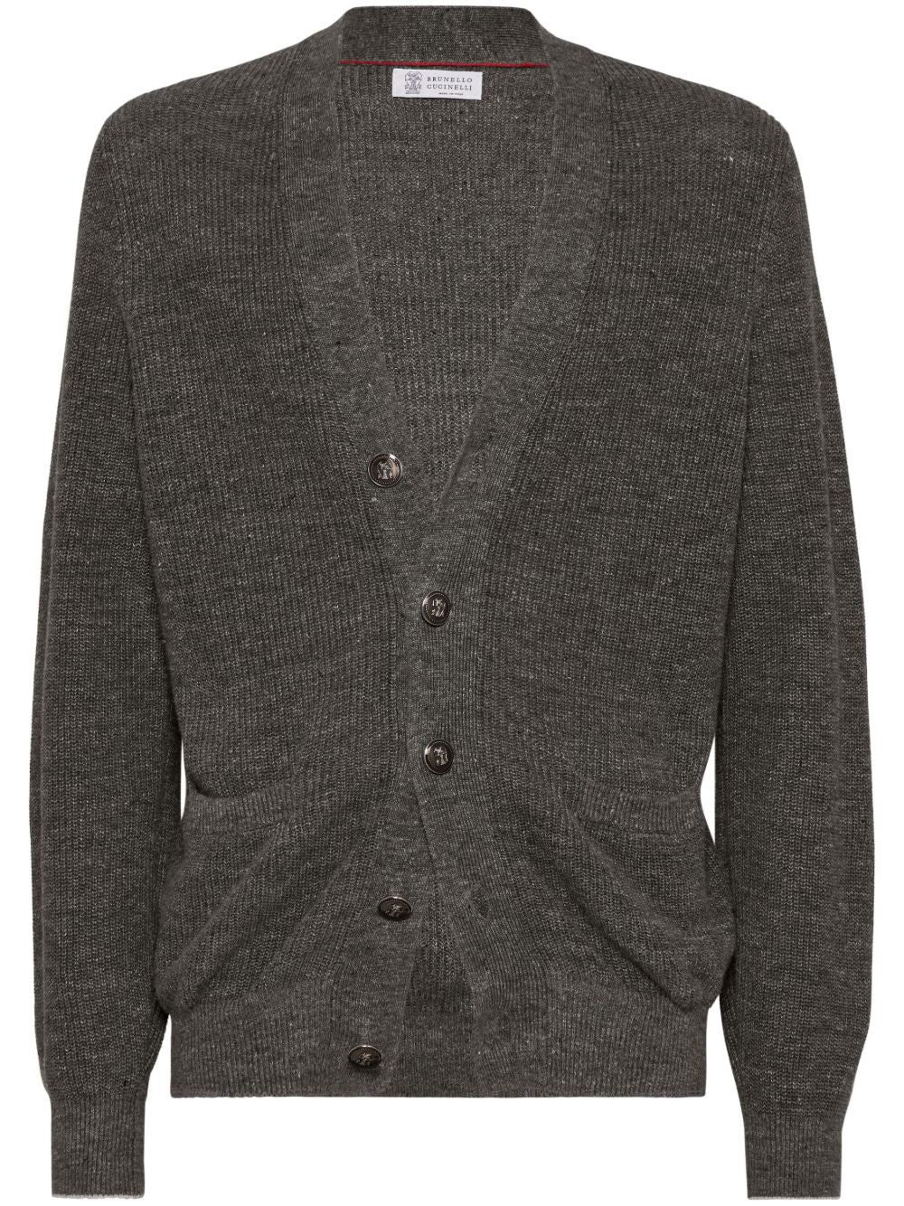 Brunello Cucinelli Cotton Knit Cardigan - Grey