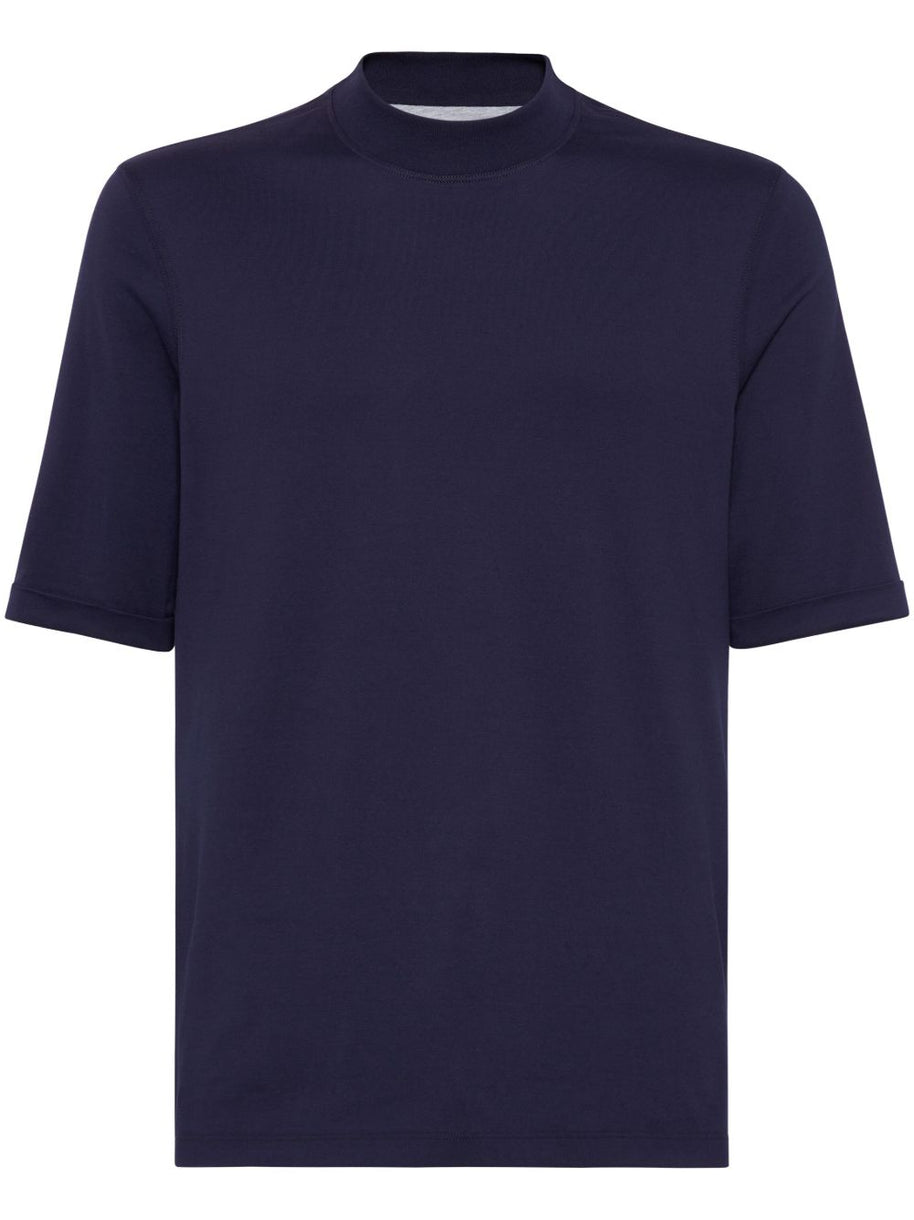 Brunello Cucinelli Cotton Jersey T-shirt - Blue