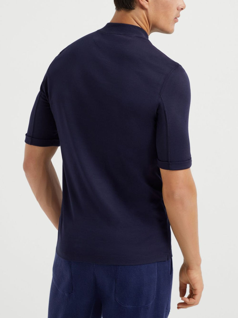 Brunello Cucinelli Cotton Jersey T-shirt - Blue