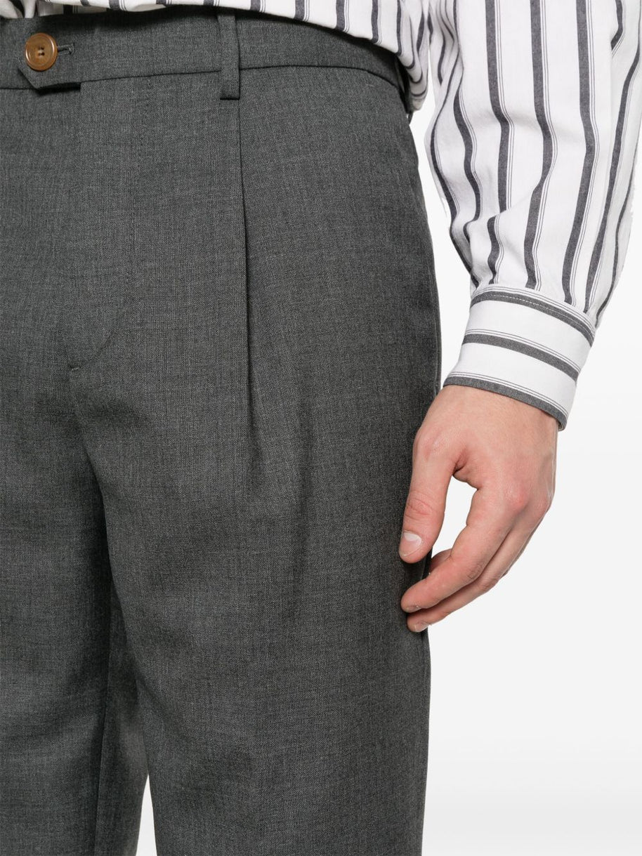 Brunello Cucinelli Wool Trousers - Grey