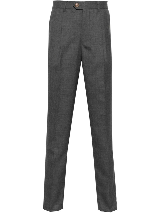 Brunello Cucinelli Wool Trousers - Grey