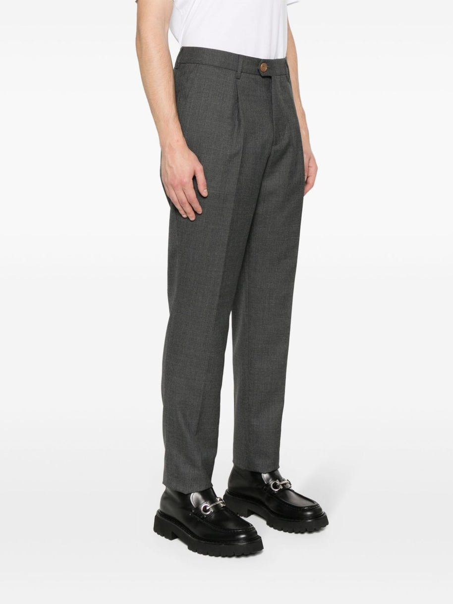 Brunello Cucinelli Wool Trousers - Grey