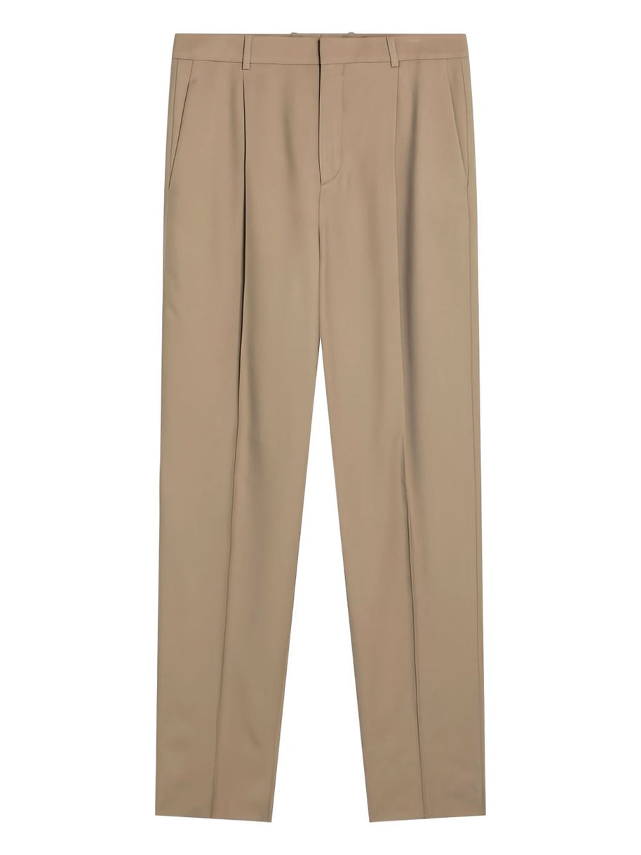 Saint Laurent Wool Trousers - Beige