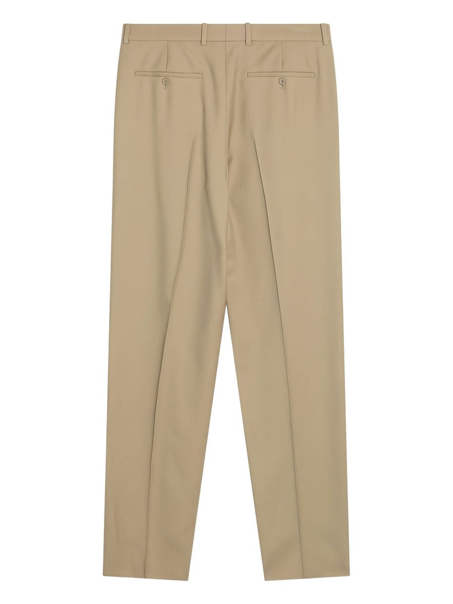 Saint Laurent Wool Trousers - Beige
