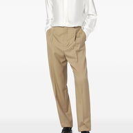 Saint Laurent Wool Trousers - Beige