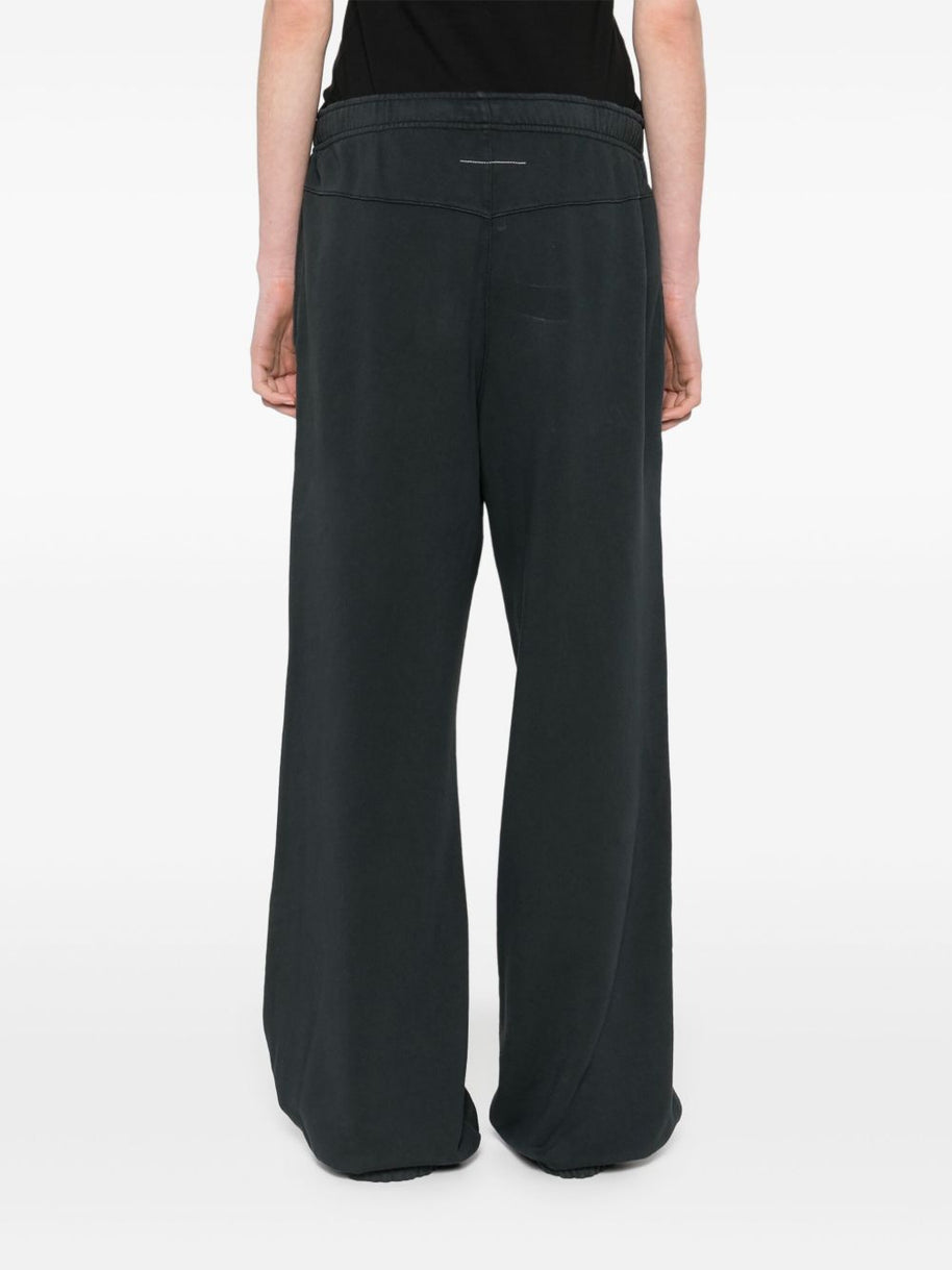MM6 Maison Margiela  Logo Cotton Sweatpants - Black